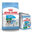 ROYAL CANIN MINI Puppy Welpenfutter trocken für kleine Hunde 8 kg + Mini Puppy 12x85 g