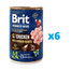 BRIT Premium by Nature Chicken With Chicken Hearts  6 x 400 g