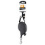 FERPLAST Flippy One Core Mini Ausziehbare Leine mit Lanyard für kleine Hunde 3 m Schwarz