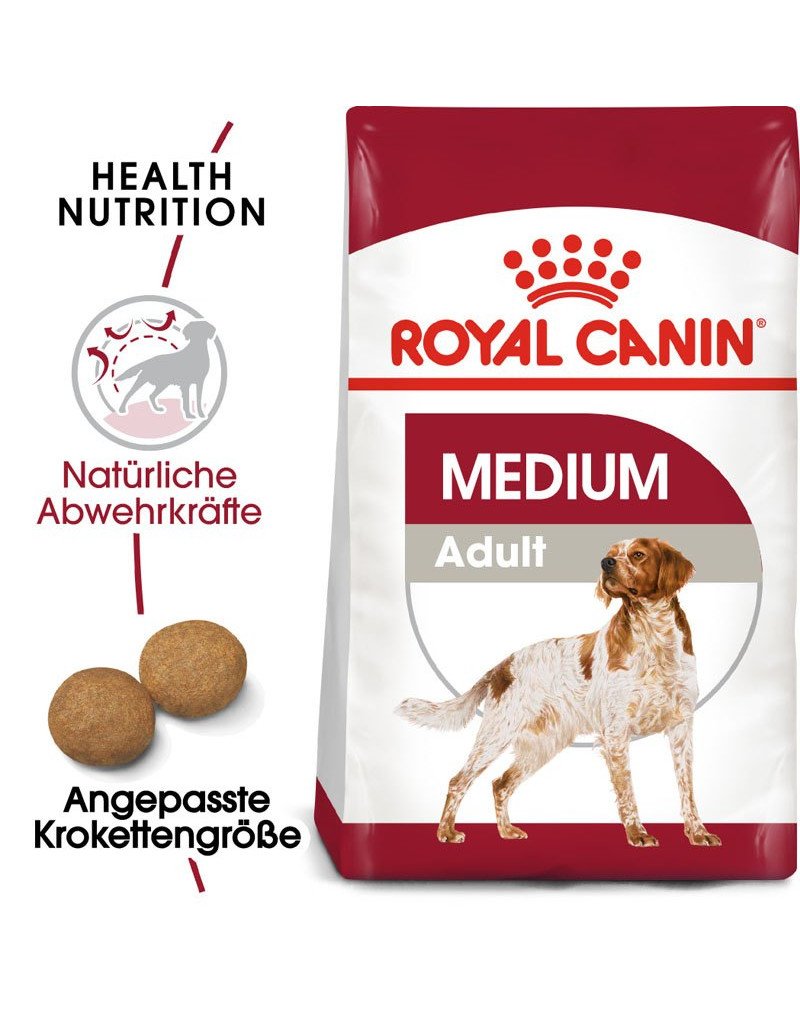 Weigeren jungle Afdeling ROYAL CANIN MEDIUM Adult Trockenfutter für mittelgroße Hunde 30kg (2 x  15kg) :: Hund :: Hundefutter und Snacks :: Hundefutter trocken :: FERA24.DE