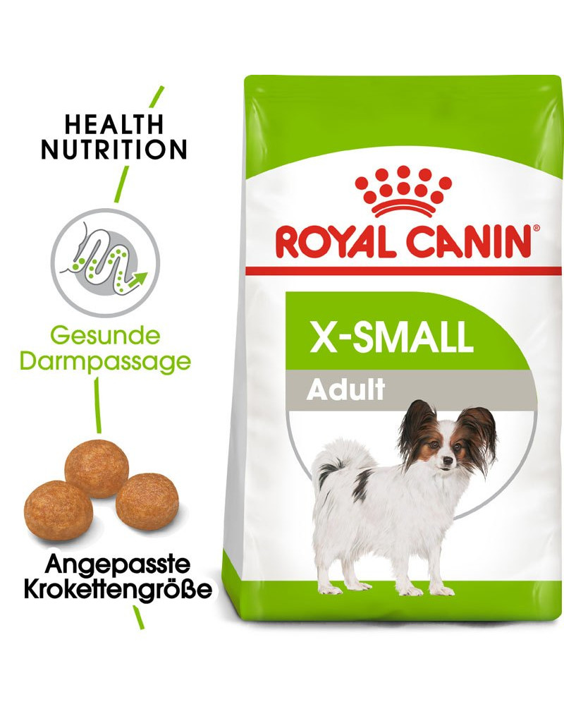 ROYAL CANIN X-SMALL Adult Trockenfutter für sehr kleine Hunde 1,5 kg ... - 3182550793735 1