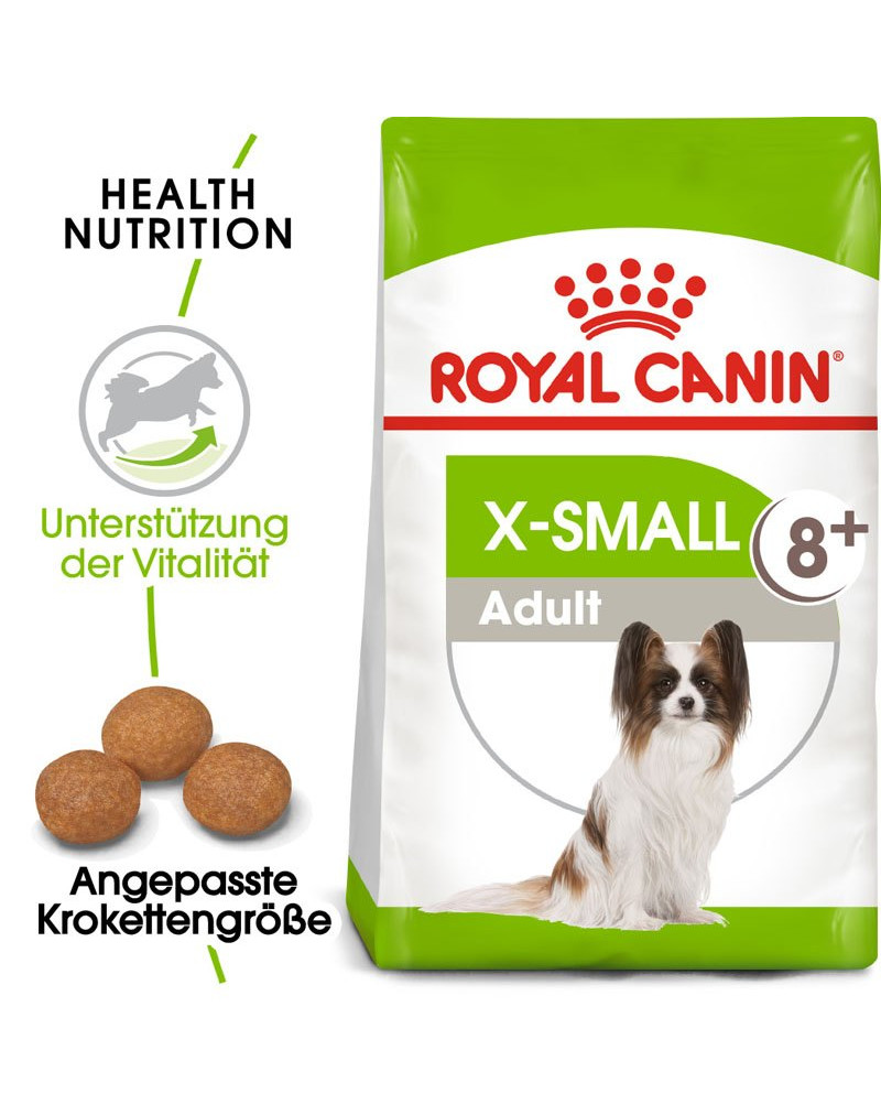 ROYAL CANIN XSMALL Adult 8+ Trockenfutter für ältere sehr kleine Hunde