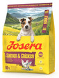JOSERA Mini Adult Salmon and Chicken glutenfreie Nahrung mit Sauce für kleine Hunderassen 900g