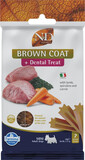 FARMINA N&D Brown Dental Treat Coat Lamb Mini 60 g Zahnpflege-Leckerli für kleine Hunderassen