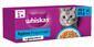 WHISKAS Adult Fischaromen in Gelee Lachs, Thunfisch, Kabeljau, Weißfisch 40 x 85 g