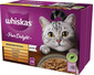 WHISKAS Adult 12x85g: Nassfutter für adulte Katzen mit Huhn, Pute, Geflügel und Ente in Gelee