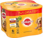 PEDIGREE Dose 4x400 g: Nassfutter mit Rindfleisch und Huhn in Gelee für adulte Hunde