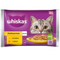 WHISKAS Senior 85g: Nassfutter für ältere Katzen mit Huhn und Truthahn in Gelee