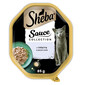 SHEBA Sauce Collection 85 g: Nassvollnahrung für adulte Katzen mit Kalbfleisch in heller Sauce