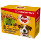 PEDIGREE Adult Mix Beutel 12x100g: Nassfutter für adulte Hunde mit Huhn, Rind, Pute und Lamm in Sauce
