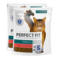 PERFECT FIT (Sterile 1+) 2x750g Reich an Rindfleisch – Trockenfutter für Katzen nach der Sterilisation