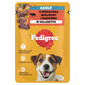 PEDIGREE Adult Beutel 100g: Nassfutter für adulte Hunde, mit einer Mischung aus Rindfleisch und Leber, in Gelee