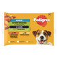 PEDIGREE Mix mit Gemüse 4x100g: Nassfutter für Hunde mit Huhn und einer Mischung aus Rind und Leber in Sauce