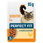 PERFECT FIT Sensitive 1+ Nassfutter mit Huhn für adulte Katzen mit empfindlichem Verdauungssystem 85g