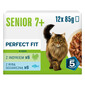 PERFECT FIT Senior 7+ Nassfutter mit Pute und Ozeanfisch für ältere Katzen 12 x 85g